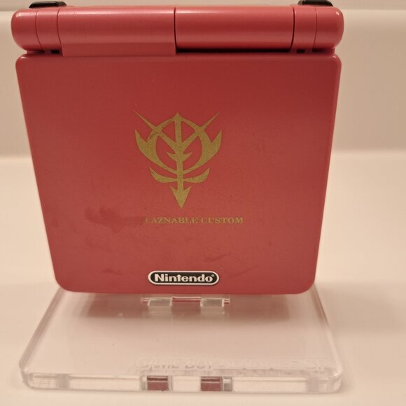 Nintendo Gameboy Advance SP Gundam CHAR AZNABLE AGS-001 Free Shipping Japan #1 - Picture 3 of 7